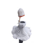 Generic Laddu Gopal Tharad Dress Size: 0 To 6 (White)