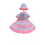 Generic Laddu Gopal Tharad Dress Size: 0 To 6 (White-Baby Pink)