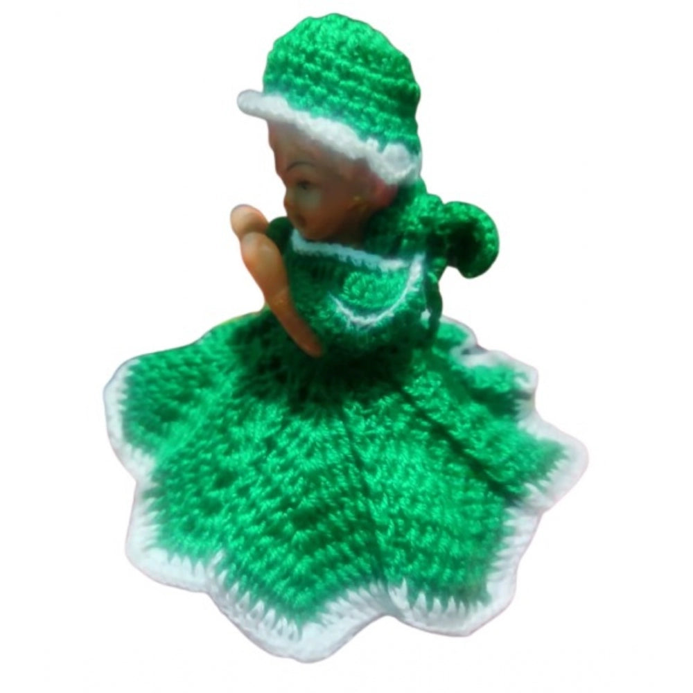 Generic Laddu Gopal Tharad Dress Size: 0 To 6 (Green) Secondary image