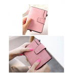 Generic Women's Vegan Leather Small Zipper Wallet (RoseGlod)