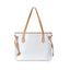 Generic Women's Canvas Medium Shoulder Zipper Handbag (White)
