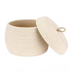 Generic Cotton Bear Shaped Storage Matka Basket With Lid Pack of 1 (Beige)
