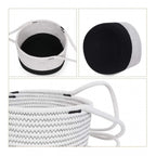 Generic Cotton Hanging Planter Flower Basket Pack of 1 (Black &amp; White)