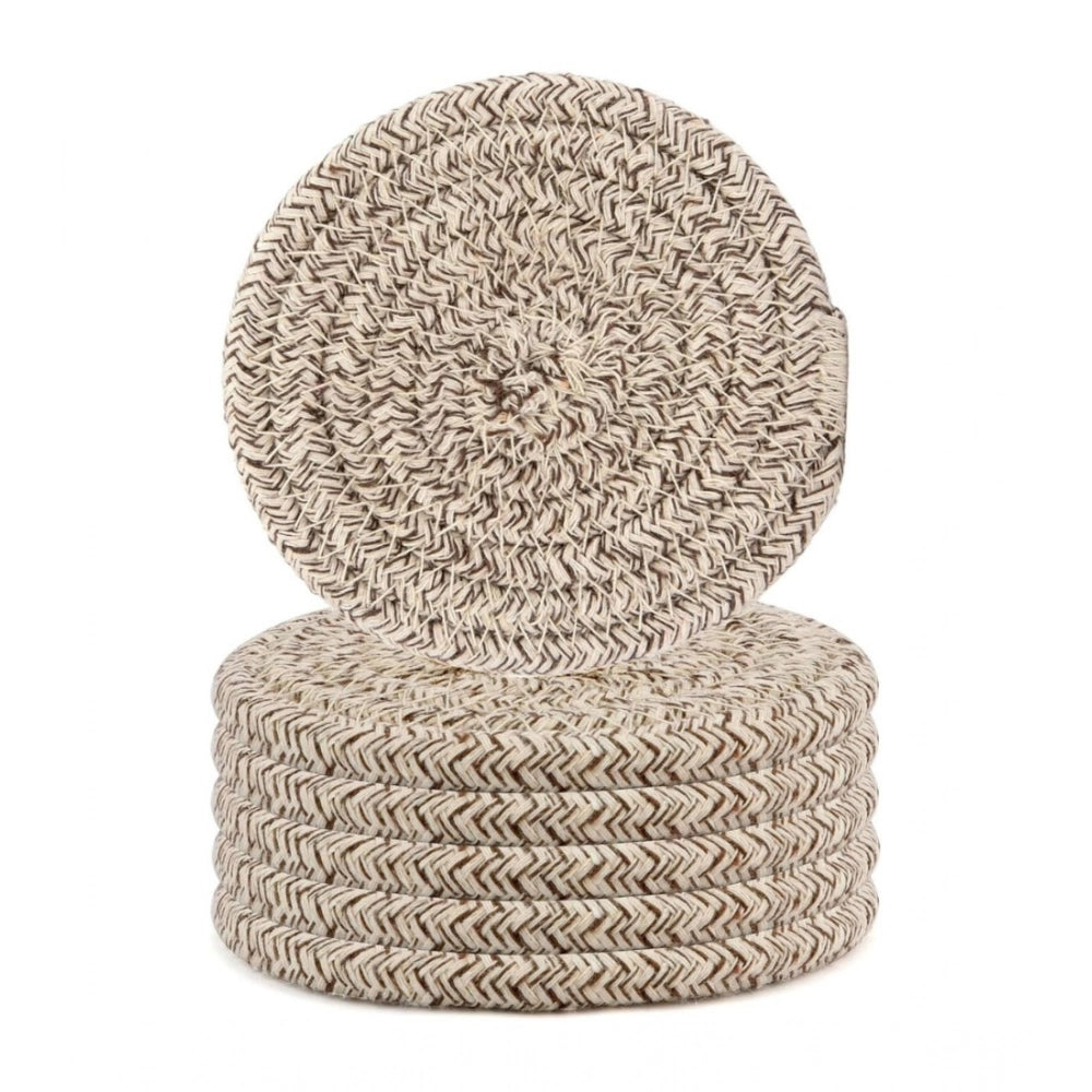 Generic Cotton Rope Drink Coasters 6 Pcs Set (Mix) Main image