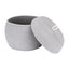 Generic Cotton Bear Shaped Storage Matka Basket With Lid Pack of 1 (Grey)