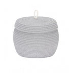 Generic Cotton Bear Shaped Storage Matka Basket With Lid Pack of 1 (Grey)