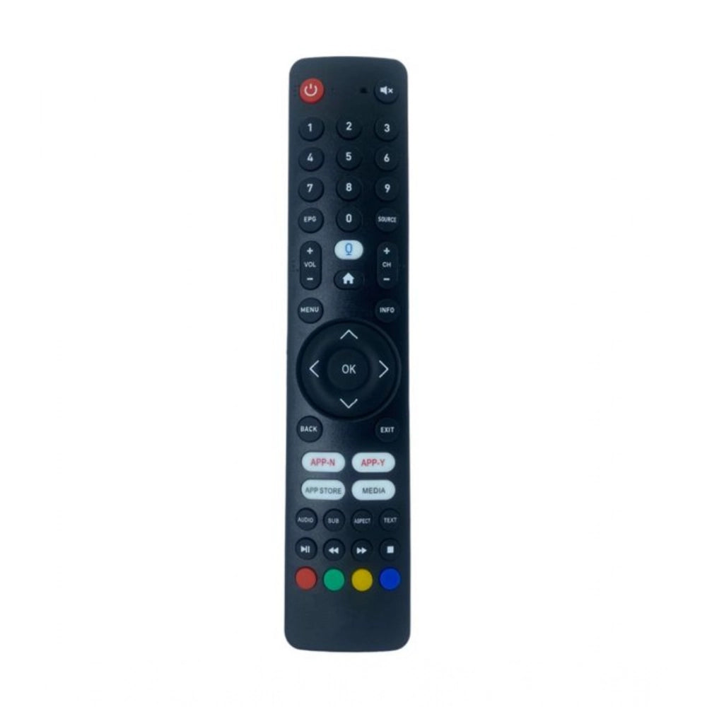 Generic Smart TV Remote No. 1090 with App Store - Media Functions- Compatible-Replacement for Elista Smart TV LCD-LED Remote Control (Black) Main image