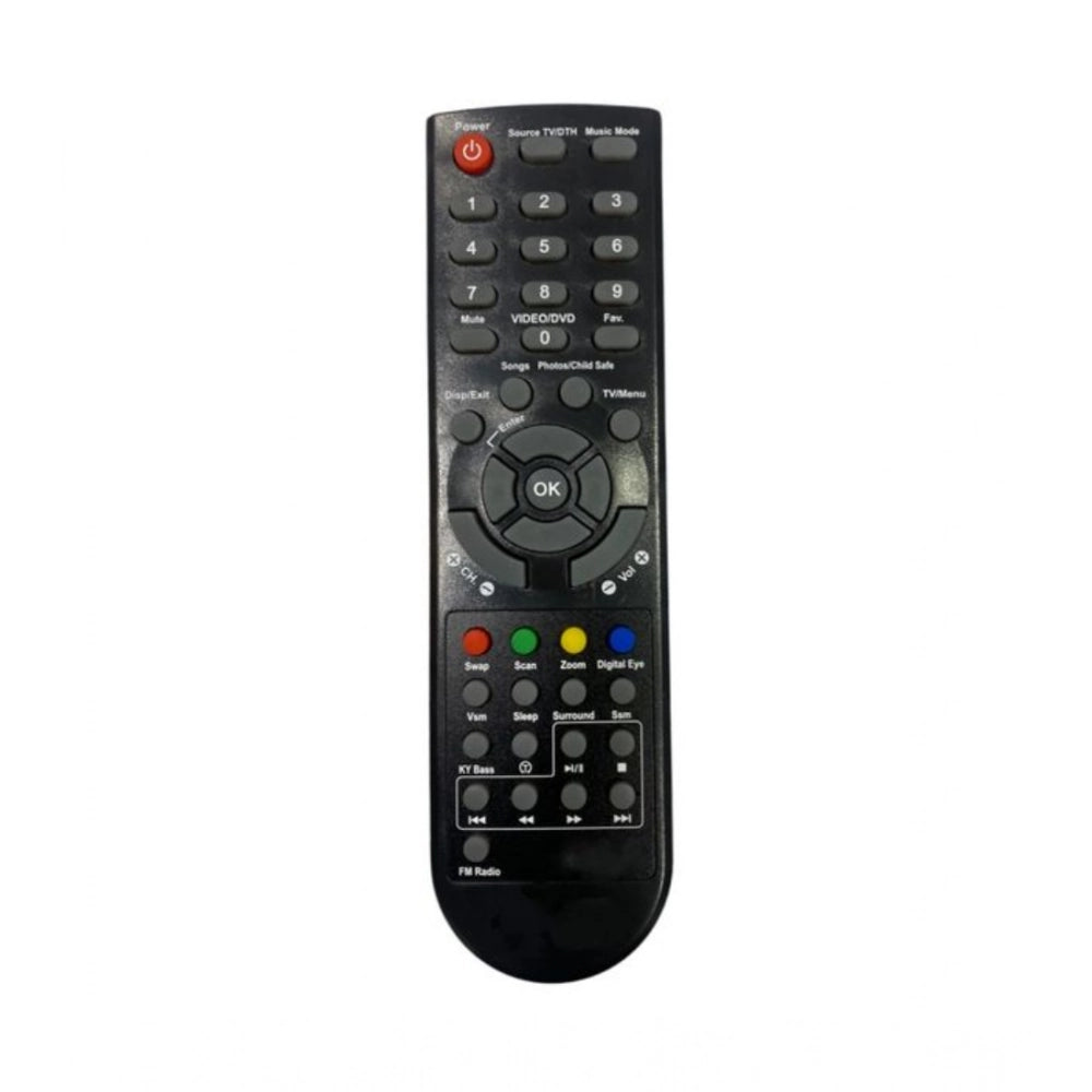 Generic Remote No. 1070 Compatible-Replacement for Onida LCD-LED TV Remote Control (Black) Main image