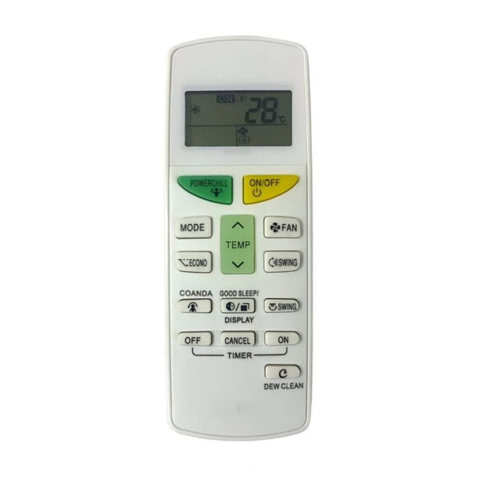Generic AC Remote No. 132L Compatible-Replacement for Daikin AC Remote Control (White)