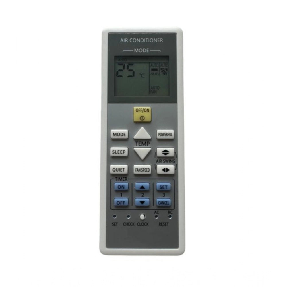 Generic AC Remote No. 157B Compatible-Replacement for Panasonic AC Remote Control (Grey) Main image