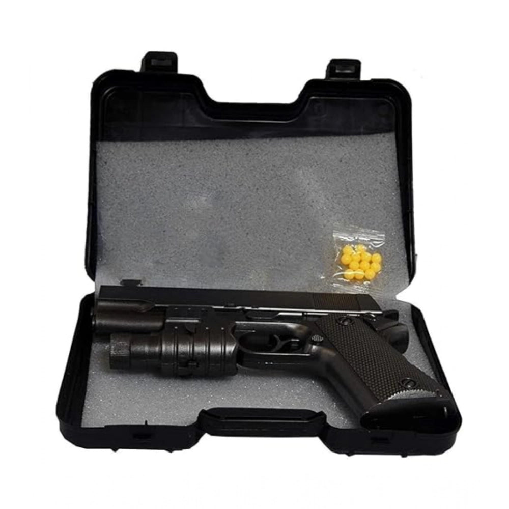 Generic Plastic Pubg Pistol Shooting Toy For Kids With 8 Round Reload (Multicolor) Main image