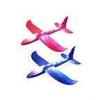 Generic Plastic 3D Throw Foam Plane Aeroplane Gliders, Flying Aircraft Pack Of 1 (Multicolor )