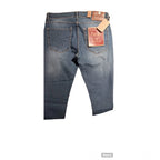 Generic Men's Cotton Blended Solid Tapered Jeans (Blue)