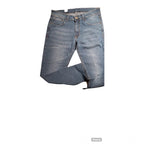 Generic Men's Cotton Blended Solid Tapered Jeans (Blue)