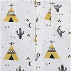 Generic Boy's Cotton Blend Printed Short Sleeve Shirt and Shorts Set (White)