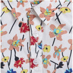 Generic Boy's Cotton Blend Printed Short Sleeve Shirt (MultiColor)