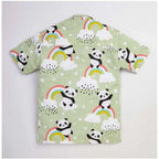 Generic Boy's Lycra Blend Printed Short Sleeve Shirt and Shorts Set (MultiColor)