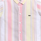 Generic Boy's Cotton Blend Printed Short Sleeve Shirt (MultiColor)