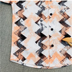 Generic Boy's Cotton Blend Printed Short Sleeve Shirt (MultiColor)