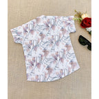 Generic Boy's Cotton Blend Printed Short Sleeve Shirt (MultiColor)