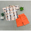 Generic Boy's Cotton Blend Printed Short Sleeve Shirt and Shorts Set (MultiColor)