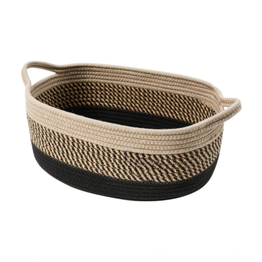 Generic Cotton Baby Basket Pack of 1 Storage Basket For Clothes (Brown) Main image