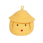 Generic Cotton Gudda Pack of 1 Storage Basket For Clothes (Yellow)