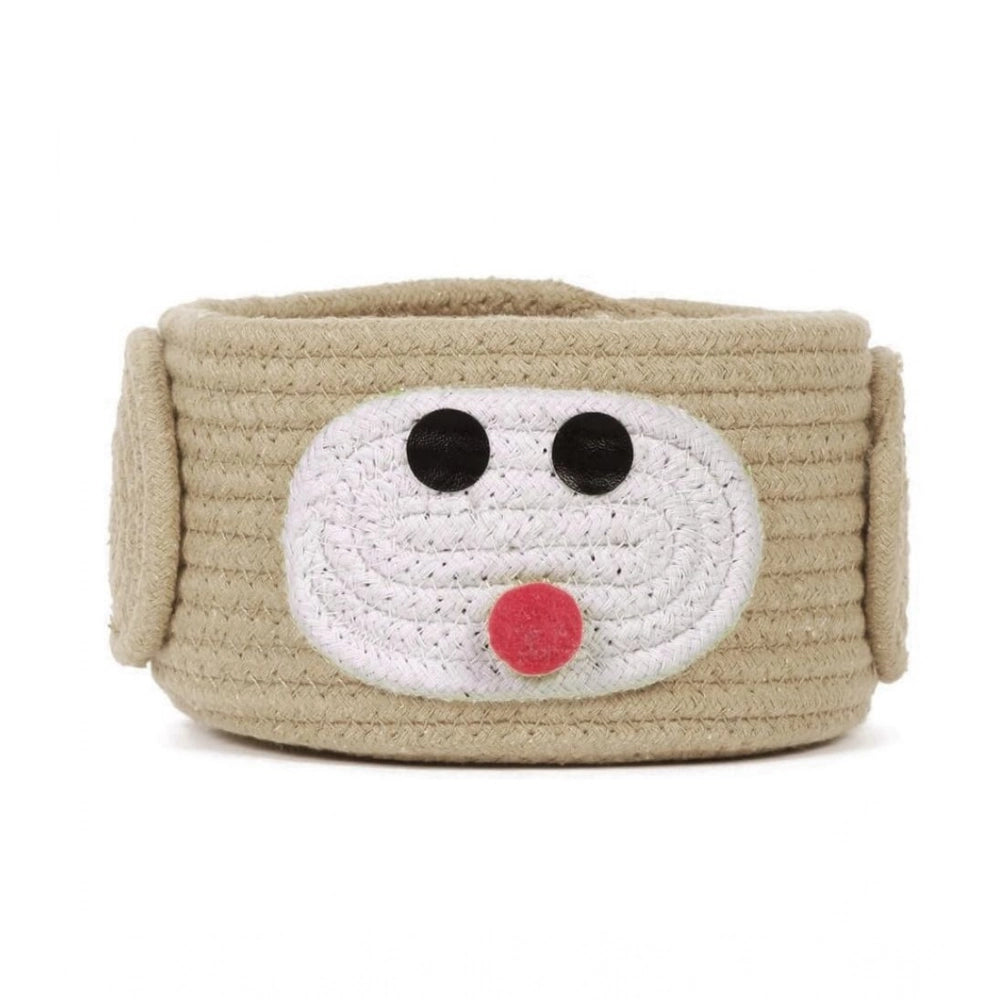 Generic Cotton Pen Holder Inch Pack of 1 Storage Basket For Clothes (Beige) Main image