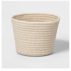Generic Cotton White Pen Holder Pack of 1 Storage Basket For Clothes (White)