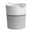 Generic Cotton Laundry Basket Pack of 1 Storage Basket For Clothes (Grey)