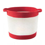Generic Cotton Basket Pack of 1 Storage Basket For Clothes (Red)