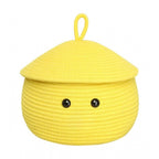 Generic Cotton Gudda Pack of 1 Storage Basket For Clothes (Yellow)