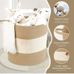 Generic Cotton Basket Pack of 1 Storage Basket For Clothes (Beige)