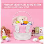 Generic Cotton Toys Bucket Pack of 1 Storage Basket For Clothes (Pink)