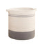Generic Cotton Basket Pack of 1 Storage Basket For Clothes (Grey)