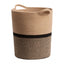 Generic Cotton Laundry Basket Pack of 1 Storage Basket For Clothes (Multicolor)
