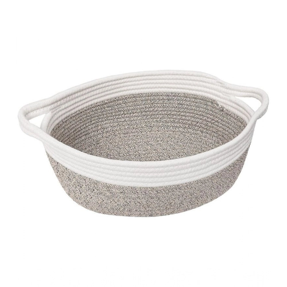 Generic Cotton Baby Gift Basket Inch Pack of 1 Storage Basket For Clothes (White) Main image