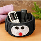 Generic Cotton Pen Holder Pack of 1 Storage Basket For Clothes (Black)
