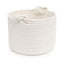 Generic Cotton White Inch Pack of 1 Storage Basket For Clothes (White)