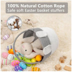 Generic Cotton Toy Bucket Pack of 1 Storage Basket For Clothes (Grey)