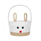 Generic Cotton Toy Bucket Pack of 1 Storage Basket For Clothes (Beige)