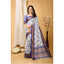 Generic Women's Soft Cotton Silk Printed Saree With Unstitched Blouse 5.5Mtr (Purple)