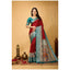 Generic Women's Soft Dola Cotton Kalamkari Printed Saree With Unstitched Blouse 5.5Mtr (Red)
