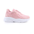 Generic Women's Casual Mesh Printed Lace-Ups Shoes (Pink)