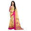 Generic Women's Georgette Printed Saree With Unstitched Blouse 5.5Mtr (Pink)