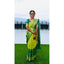 Generic Women's Litchi silk Printed Saree With Unstitched Blouse (Light Green)