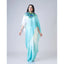 Generic Women's Soft Crepe Silk Printed Ready To Wear Saree With Unstitched Blouse 5.5Mtr (Sky Blue)