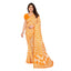 Generic Women's Georgette Printed Saree With Unstitched Blouse 5.5Mtr (Yellow)