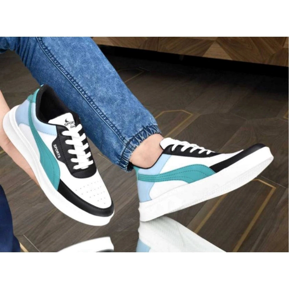 Generic Men's Casual Synthetic Lace-ups Casual Shoes (White) Secondary image