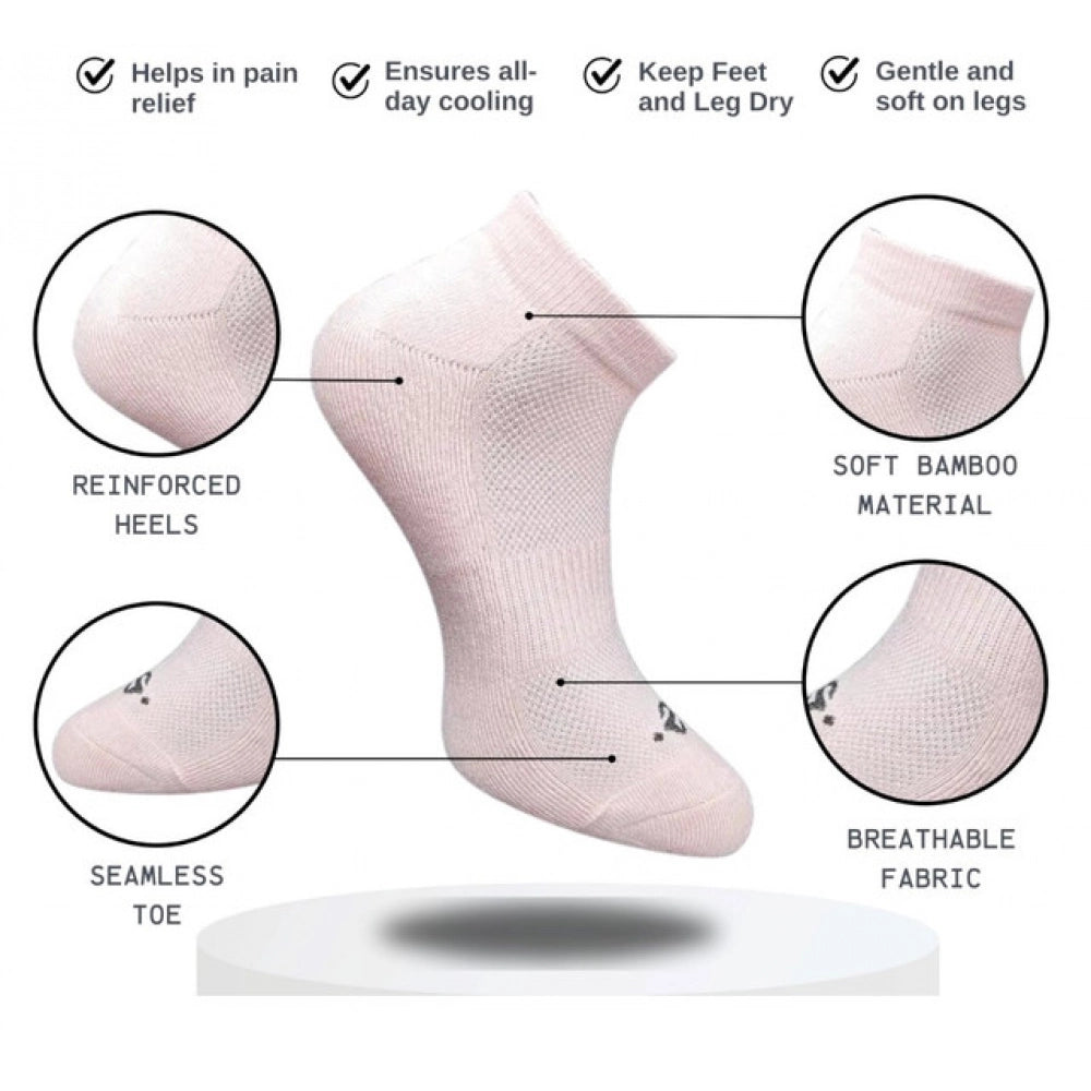 Generic 3_Pair Set Unisex Casual Cotton Printed Low Cut Socks (Multicolor)